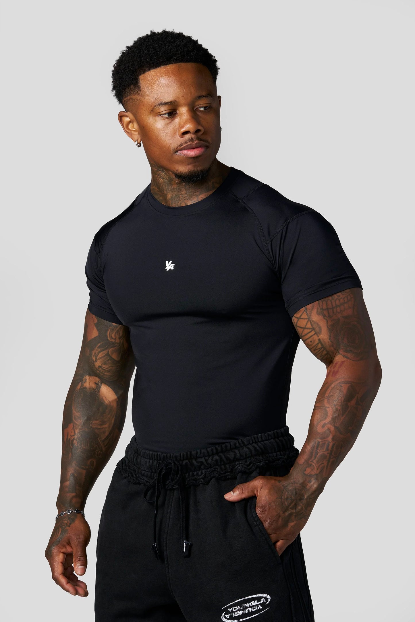 PRE-ORDEN: 4282 - Posture Compression Tees | Black