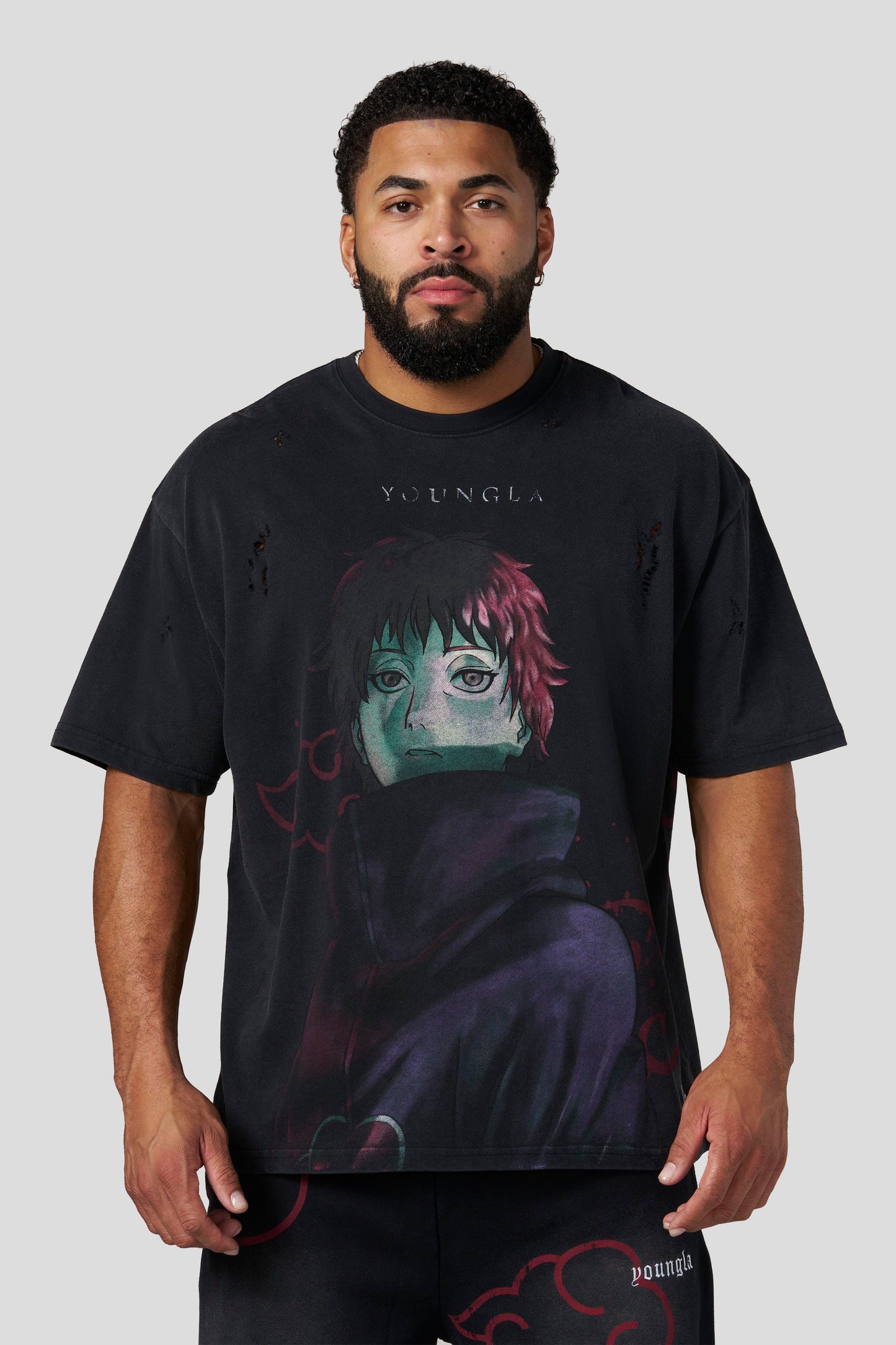 PRE-ORDEN: 4318 - Naruto Distressed Tees | Sasori