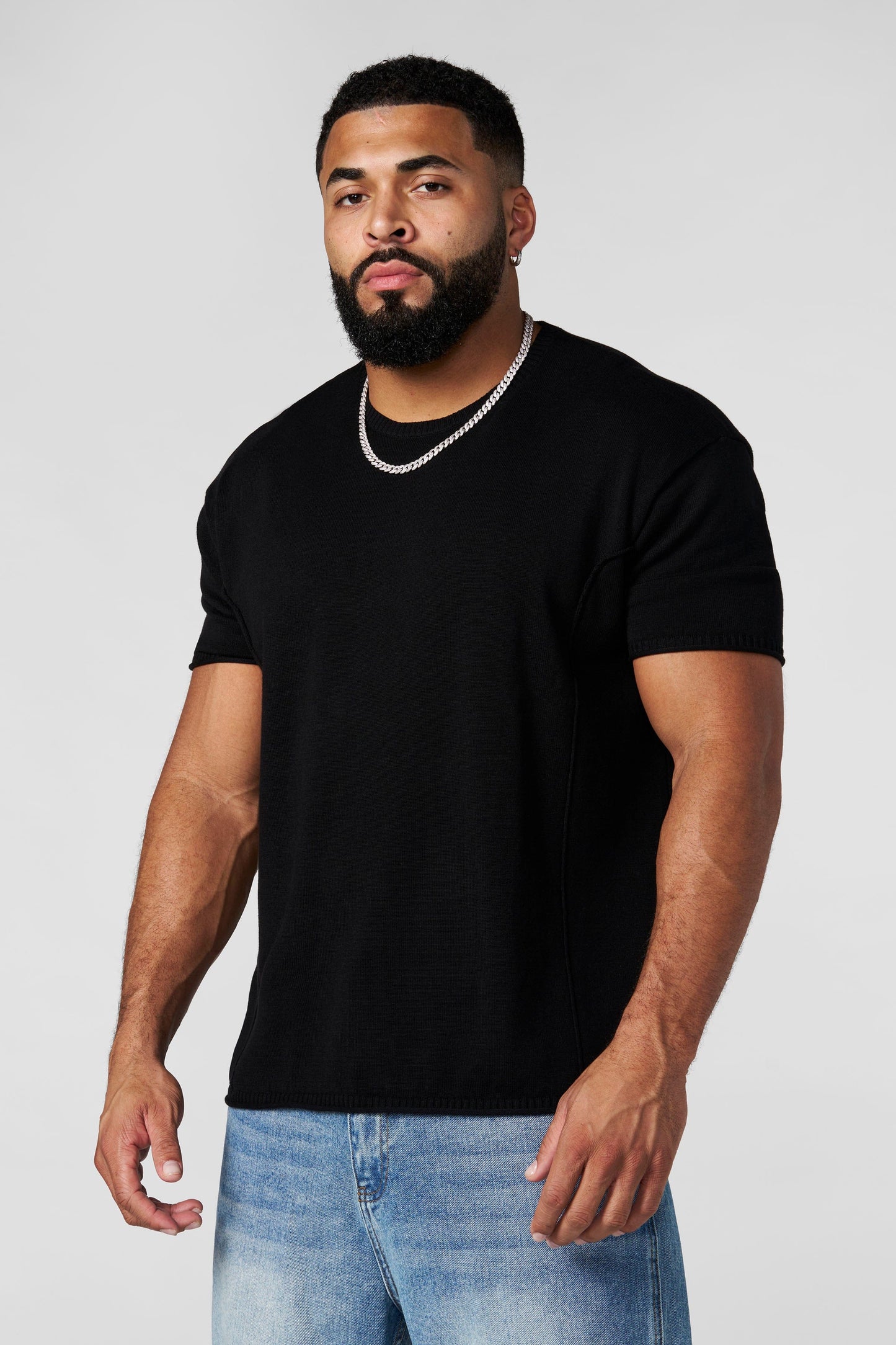 4321 - Date Night Knit Tees | Black
