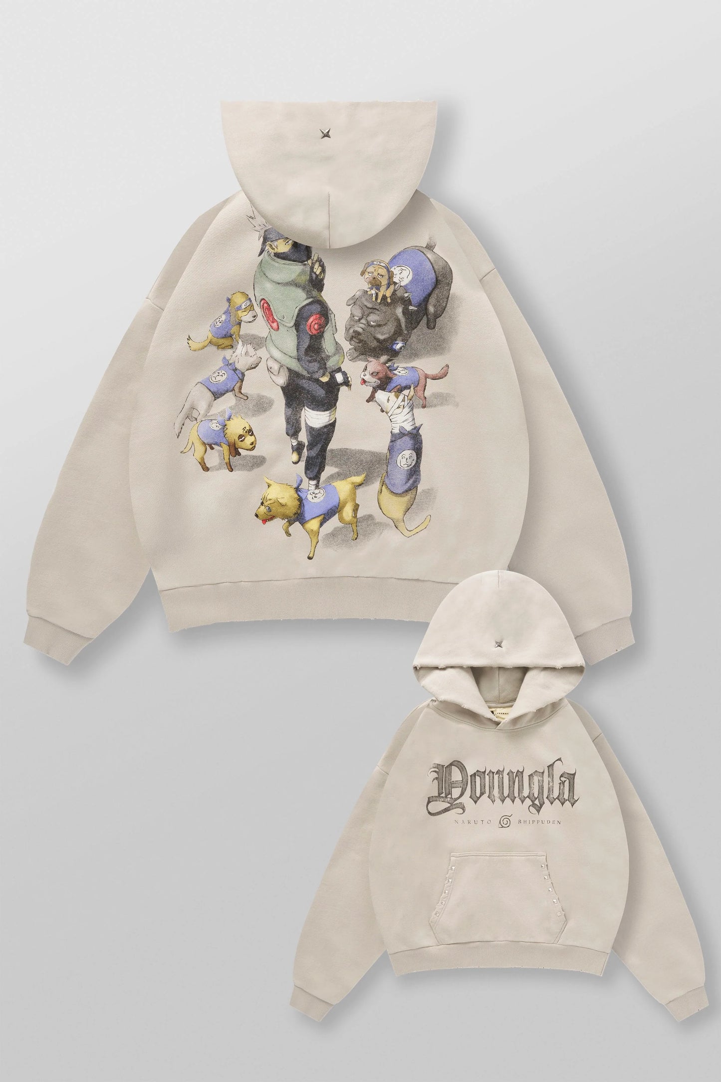 PRE-ORDEN: 5083 - Naruto Stud Artwork Hoodies | Kakashi