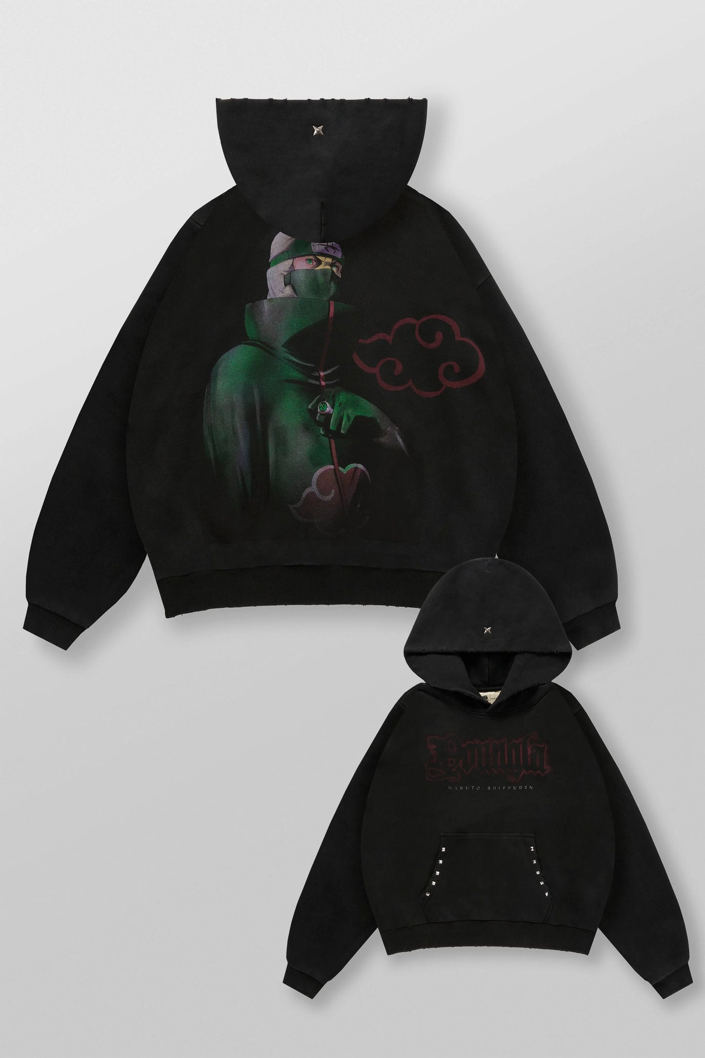 PRE-ORDEN: 5083 - Naruto Stud Artwork Hoodies | Kakuzu