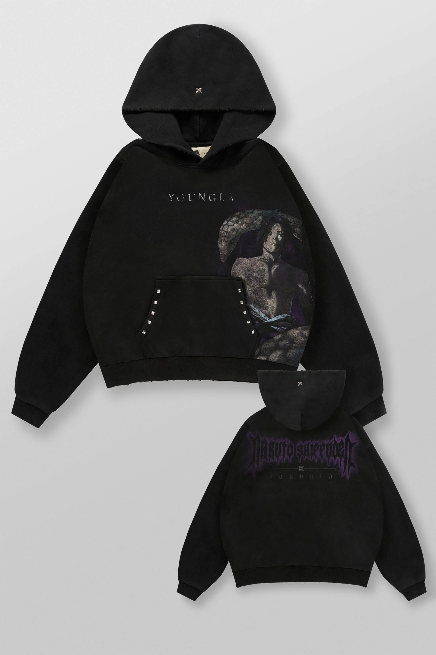 PRE-ORDEN: 5083 - Naruto Stud Artwork Hoodies | Snake