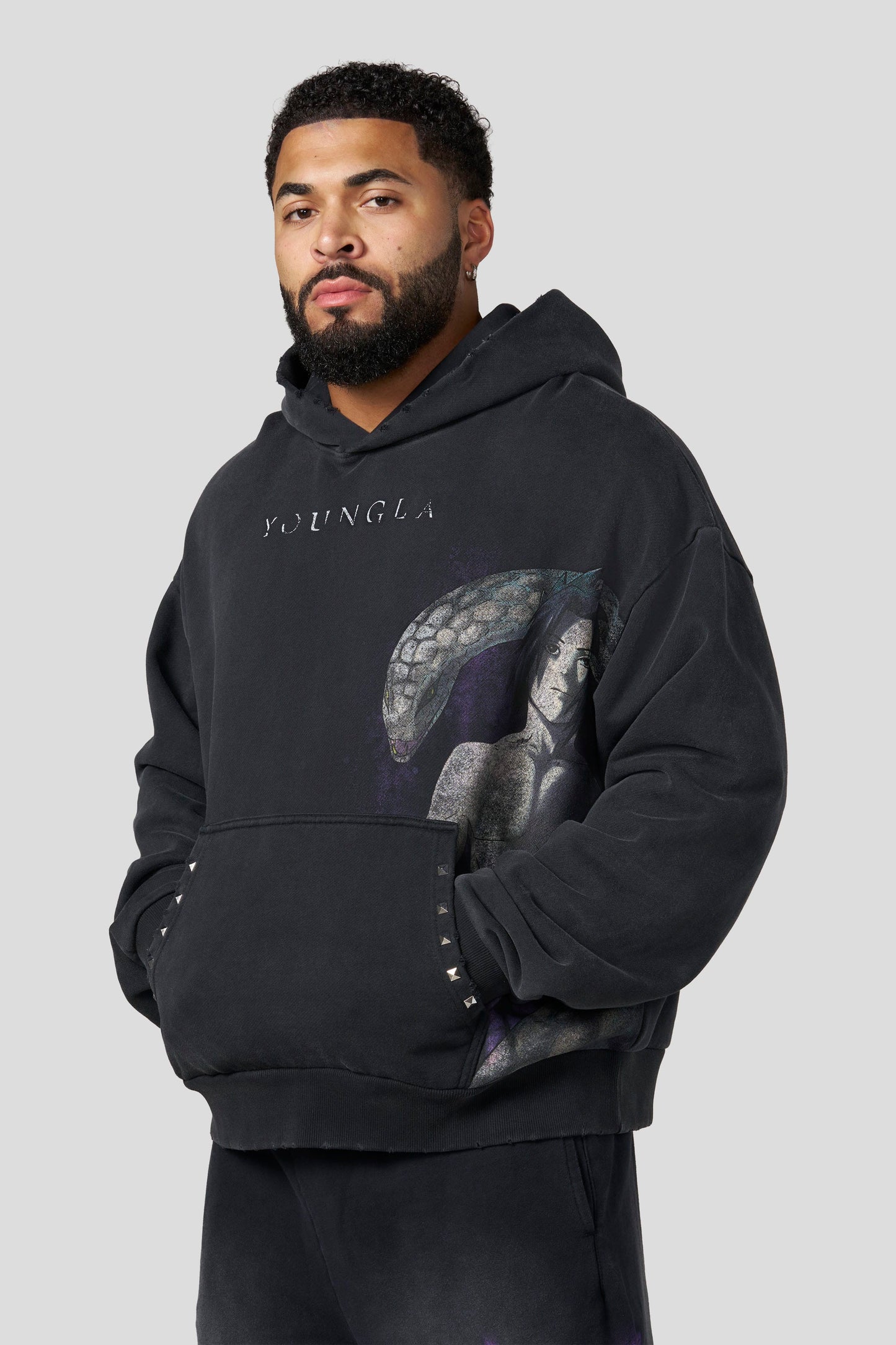 PRE-ORDEN: 5083 - Naruto Stud Artwork Hoodies | Snake