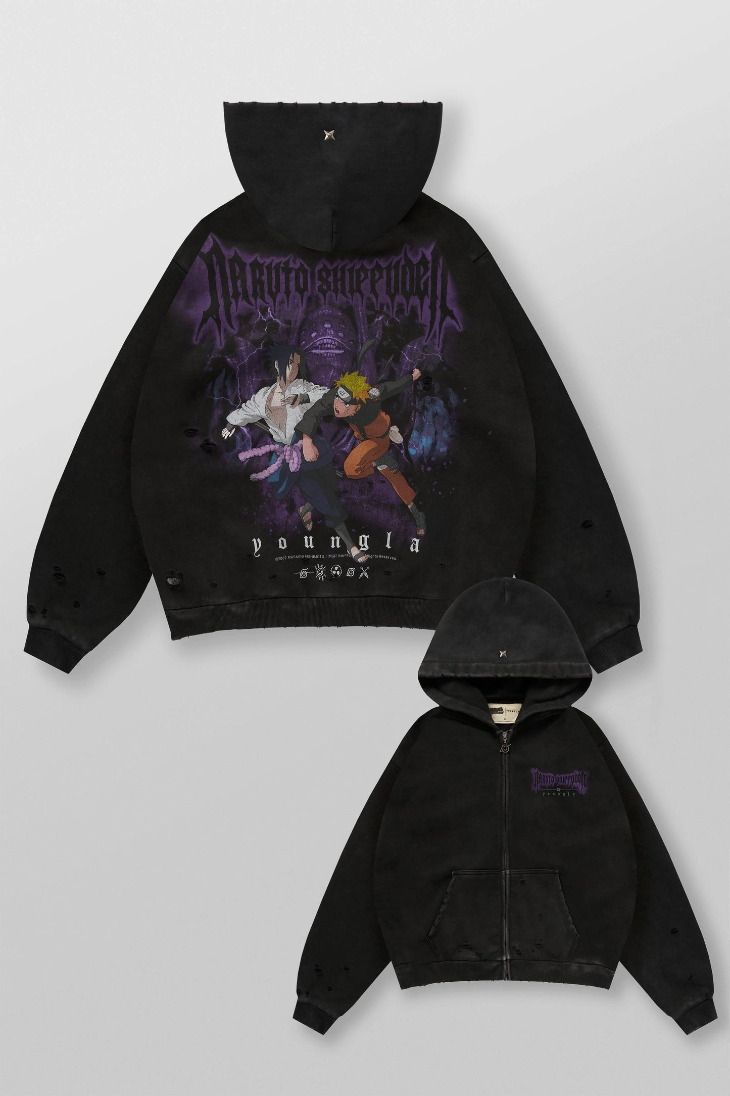 PRE-ORDEN: 5086 - Naruto Zip-Up Hoodies | Battle