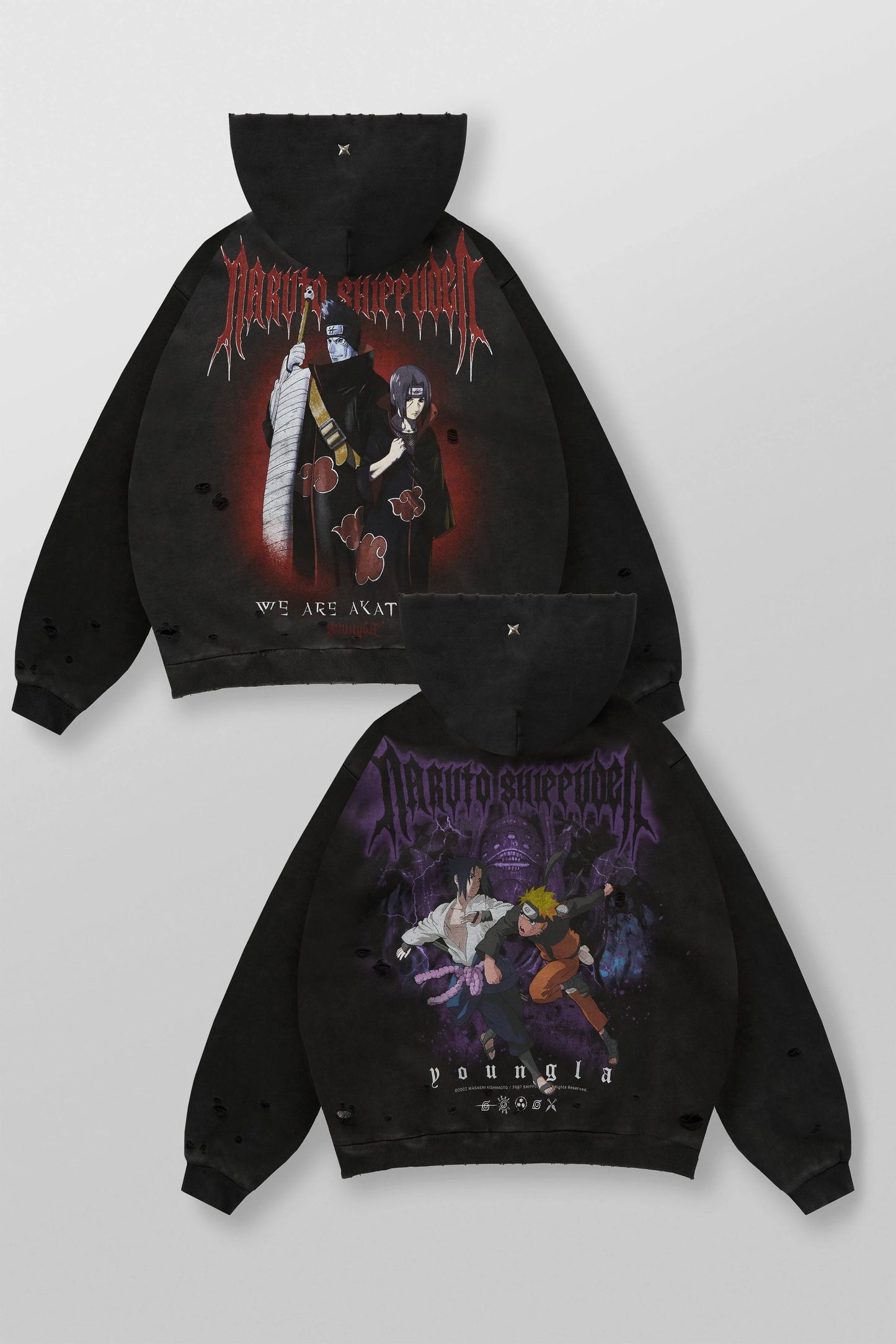 PRE-ORDEN: 5086 - Naruto Zip-Up Hoodies | Battle