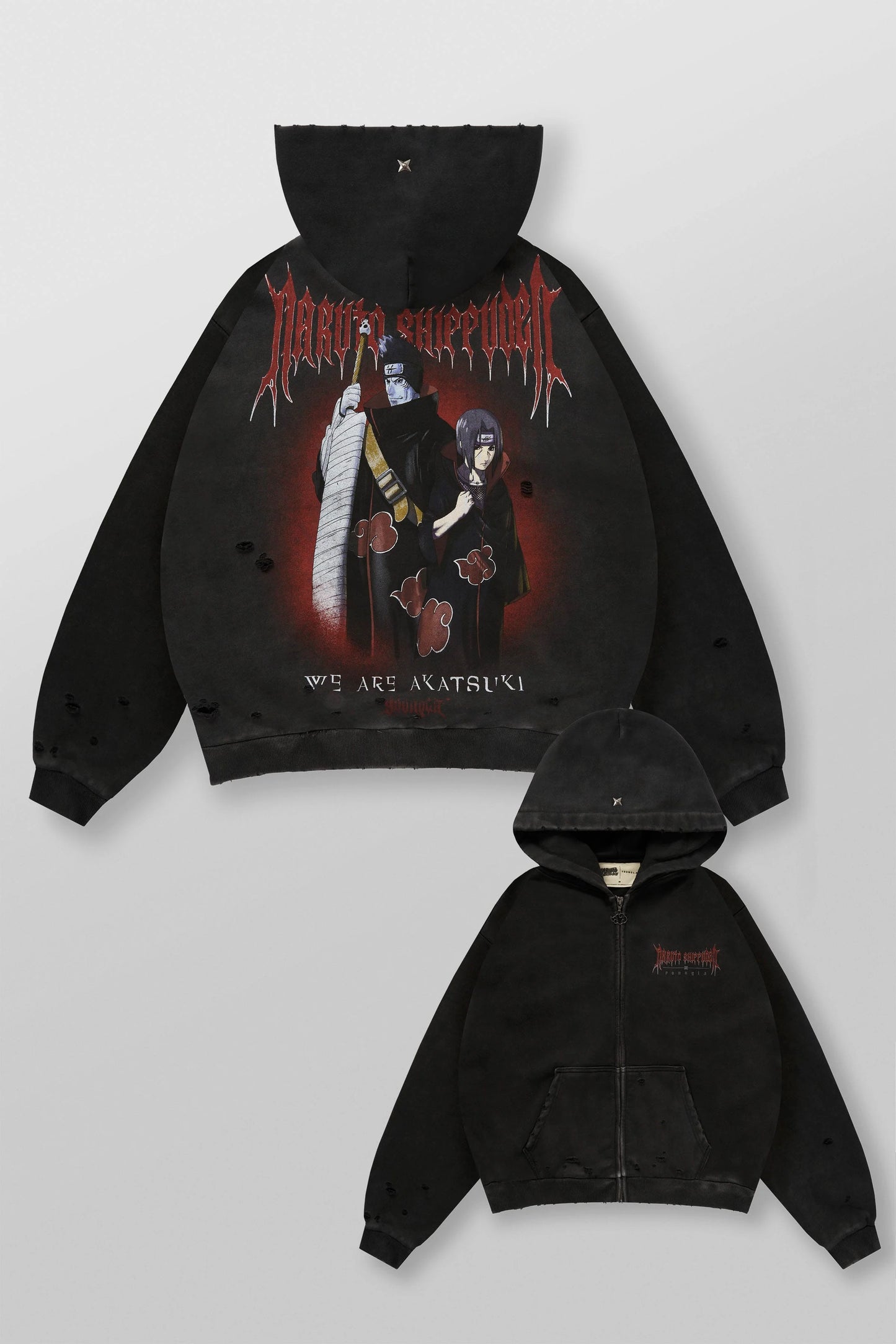 PRE-ORDEN: 5086 - Naruto Zip-Up Hoodies | Itachi & Kisame