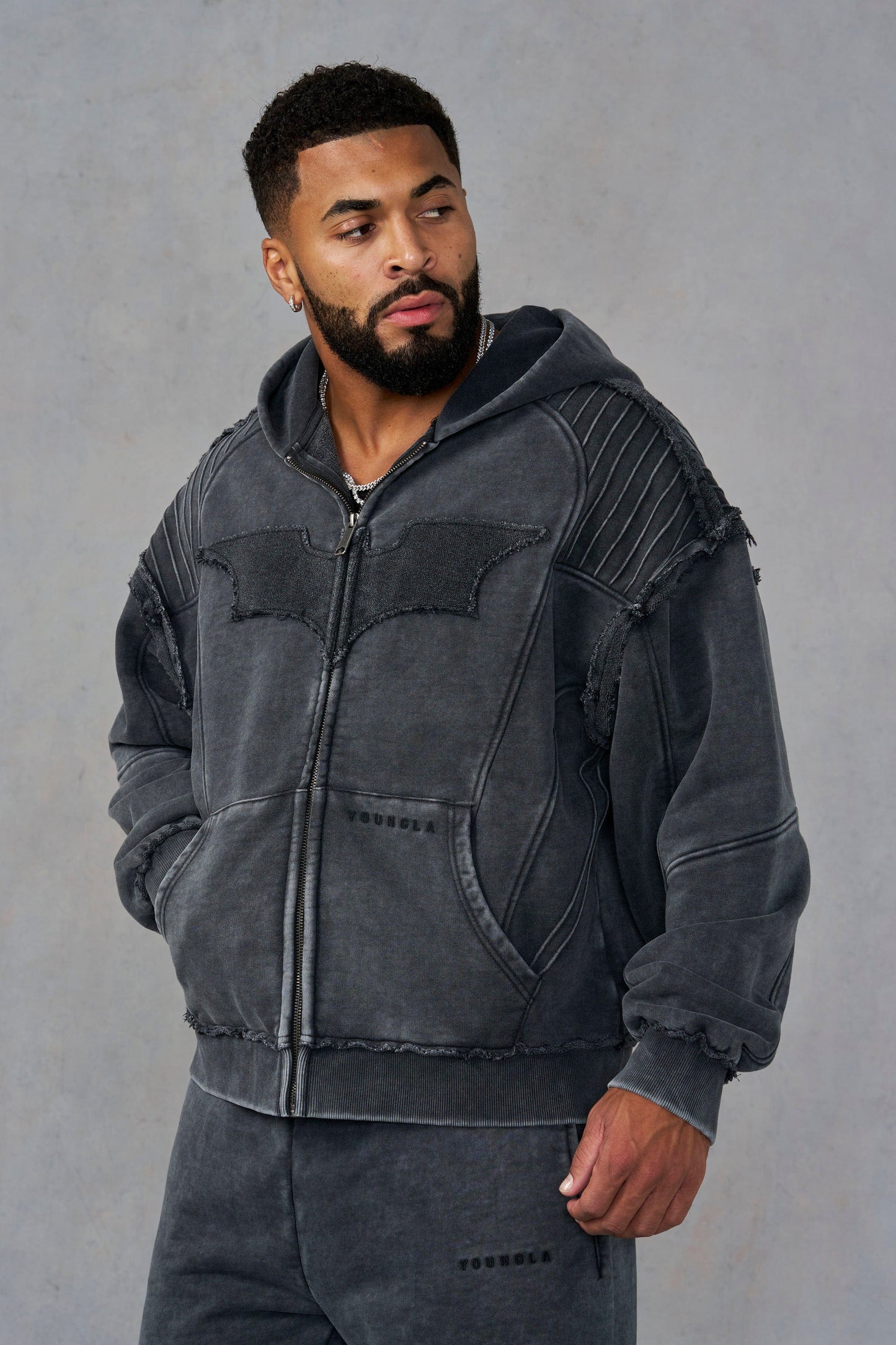 5209 - Batman Armored Zip-Ups | Grey Wash