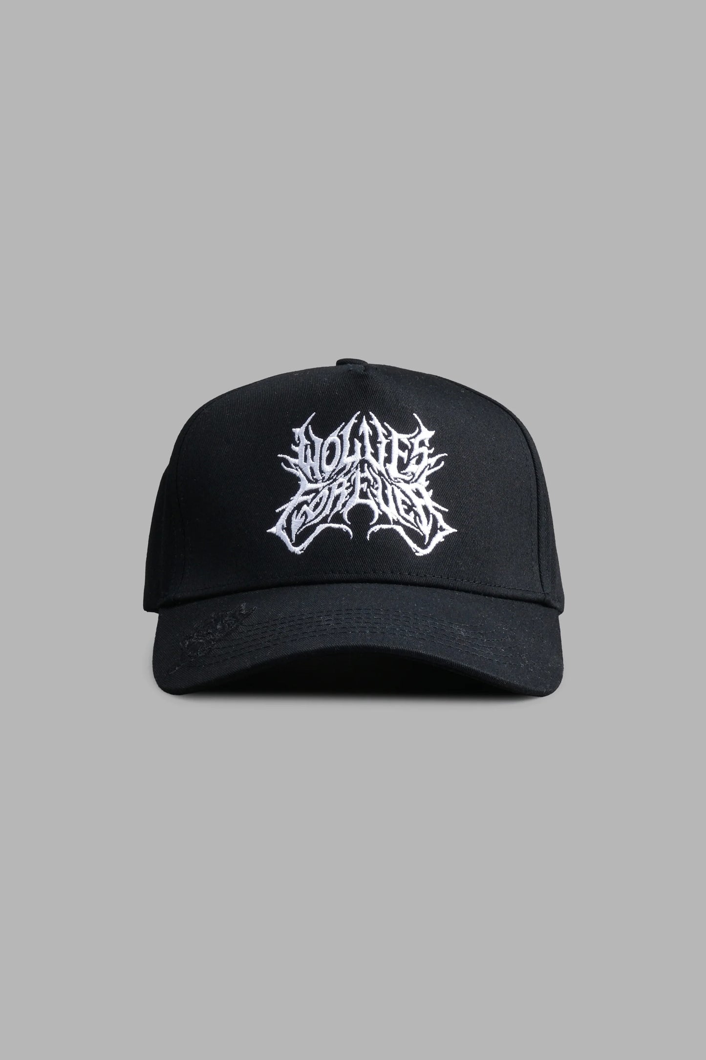 Finite Metal 5 Panel Hat in Black