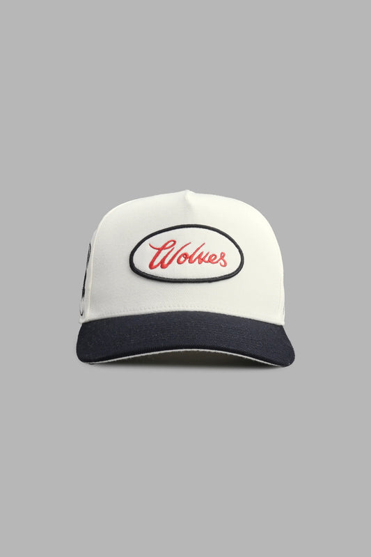 Mickey & The Wolf A Frame Snapback | Cream/Black