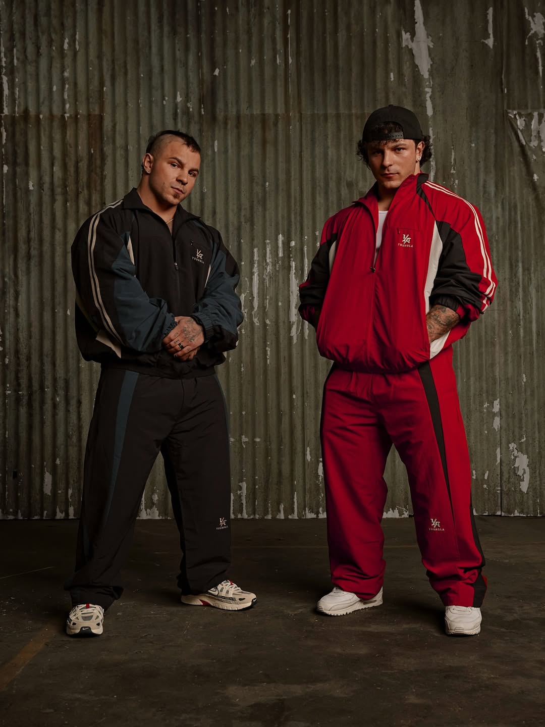 2057 - Fight Week Tracksuit Pants | Red/Black