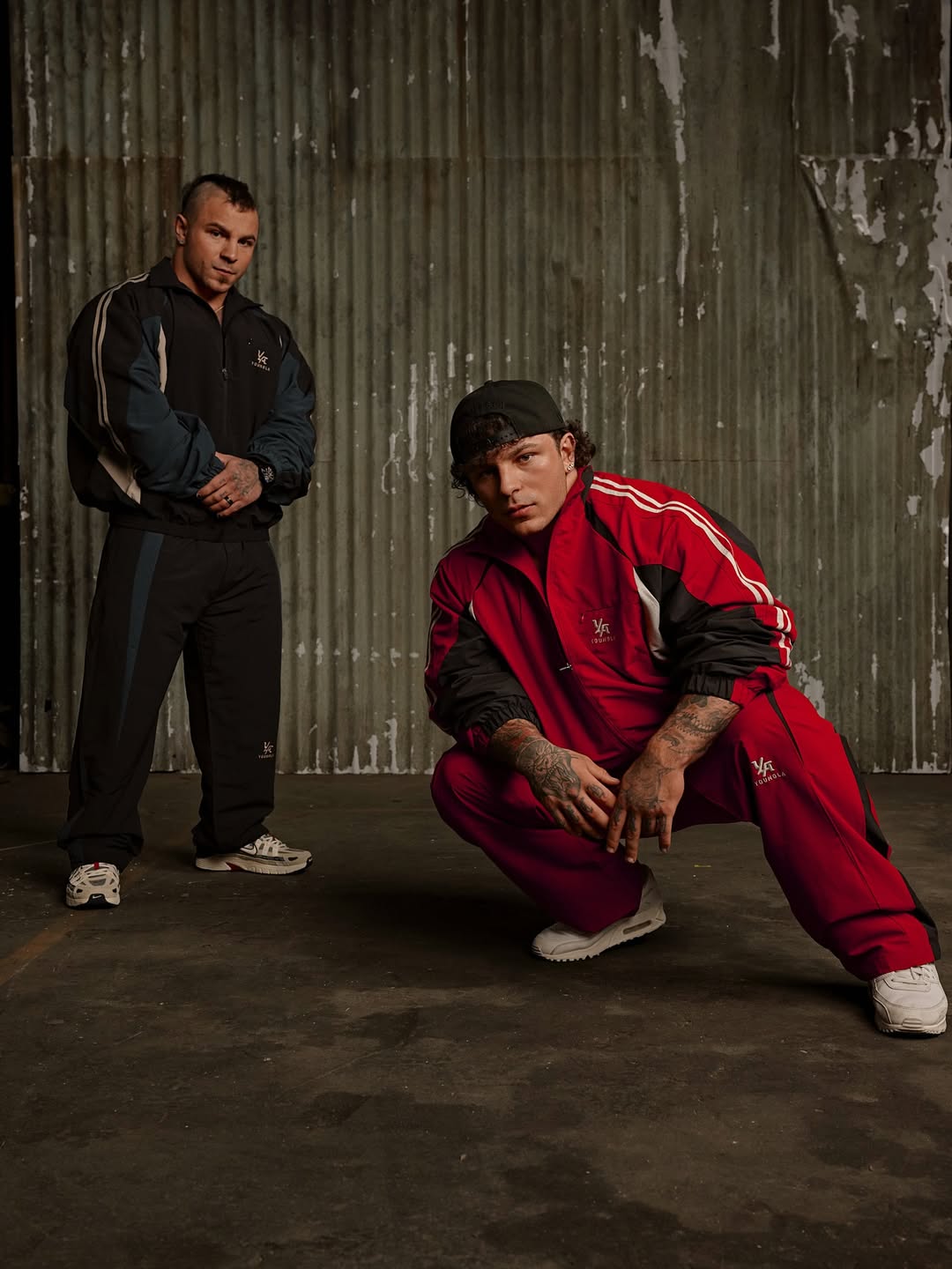 2057 - Fight Week Tracksuit Pants | Red/Black