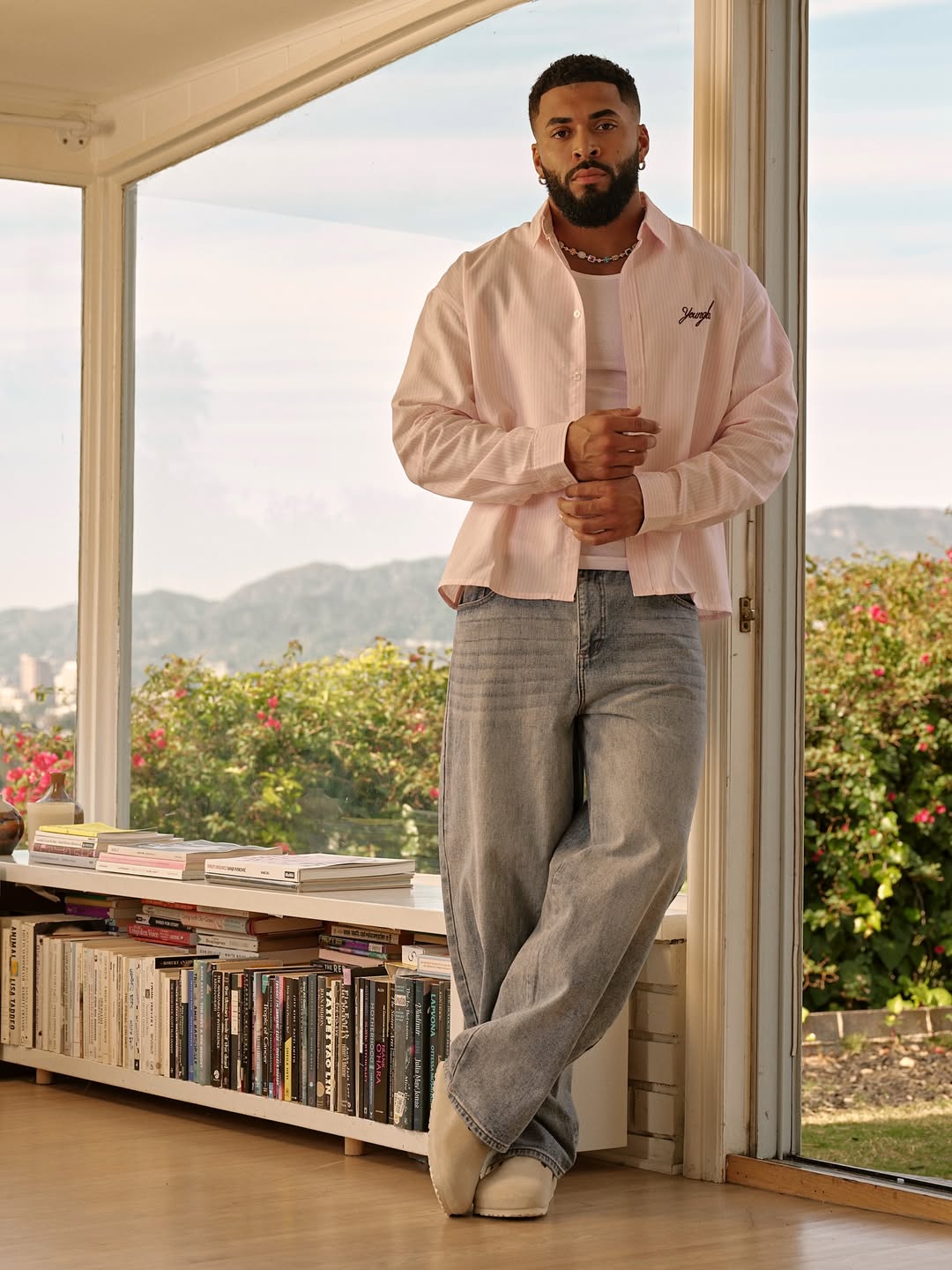 8043 - Industry Longsleeve Button-ups | Pink