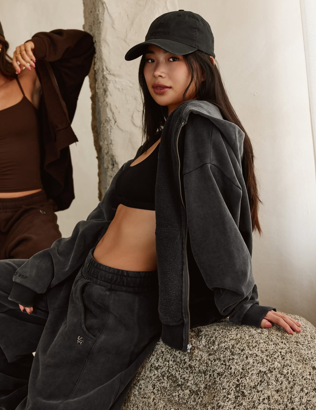 W6072 - Studio Edit Washed Hat | Black