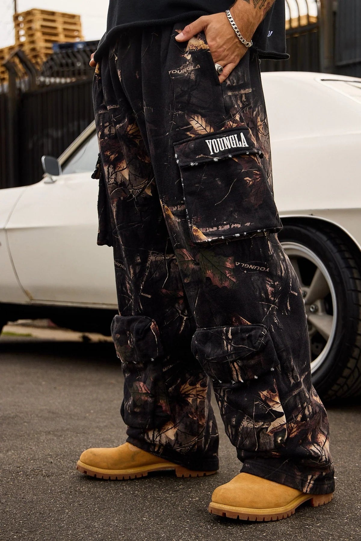 2033 - Heritage Camo Cargo Sweats | Black Tree Camo
