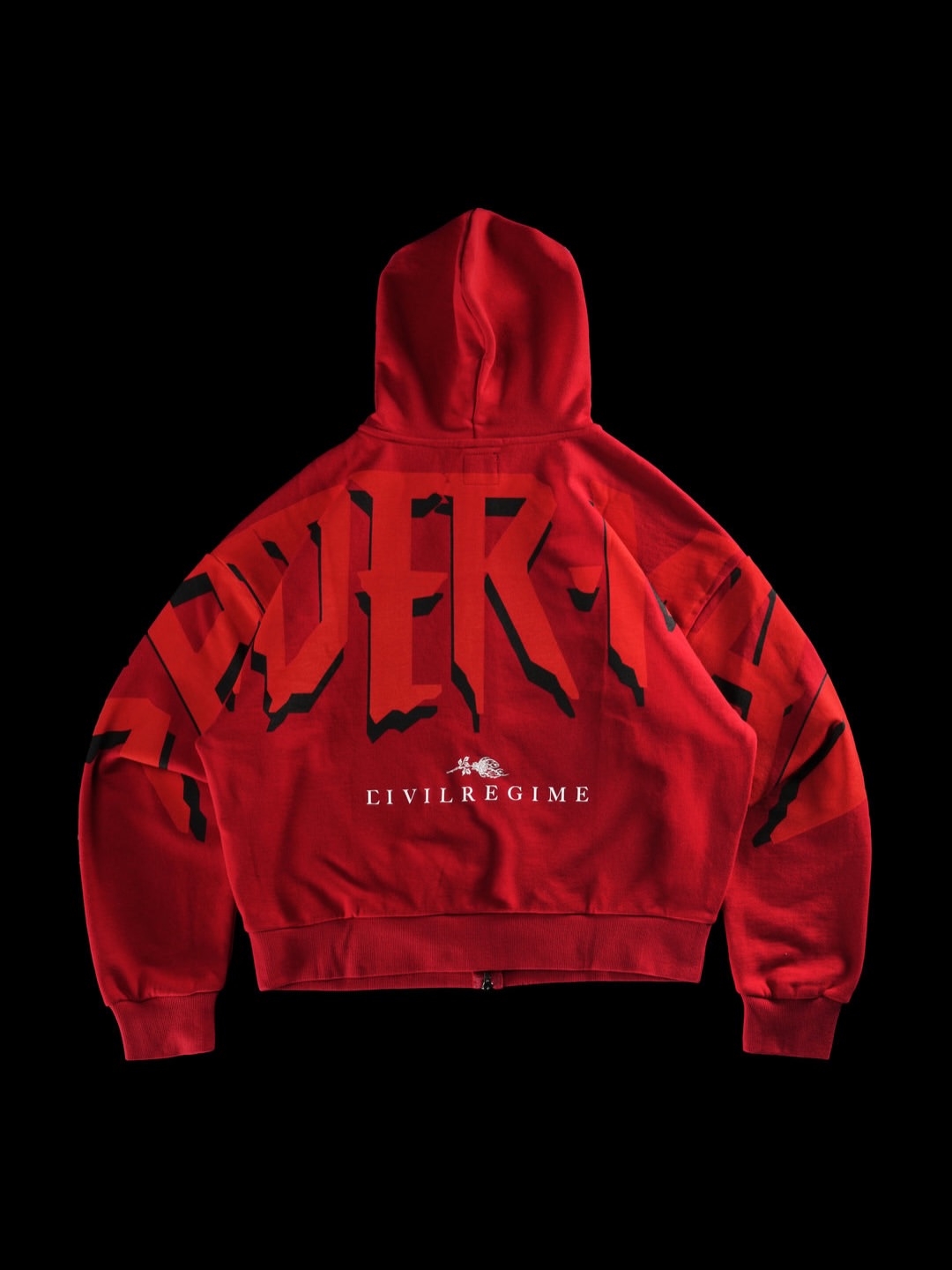 Cage Match Shiesty Zip Up Hoodie in E-Red