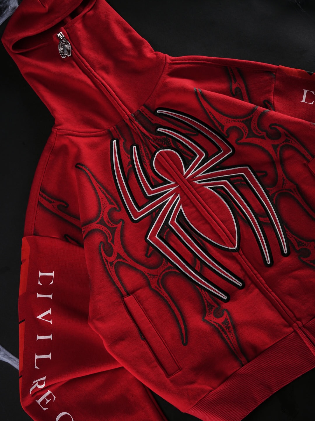Cage Match Shiesty Zip Up Hoodie in E-Red