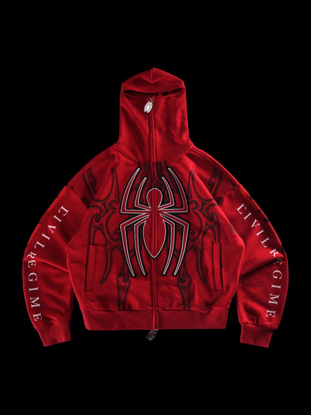 Cage Match Shiesty Zip Up Hoodie in E-Red