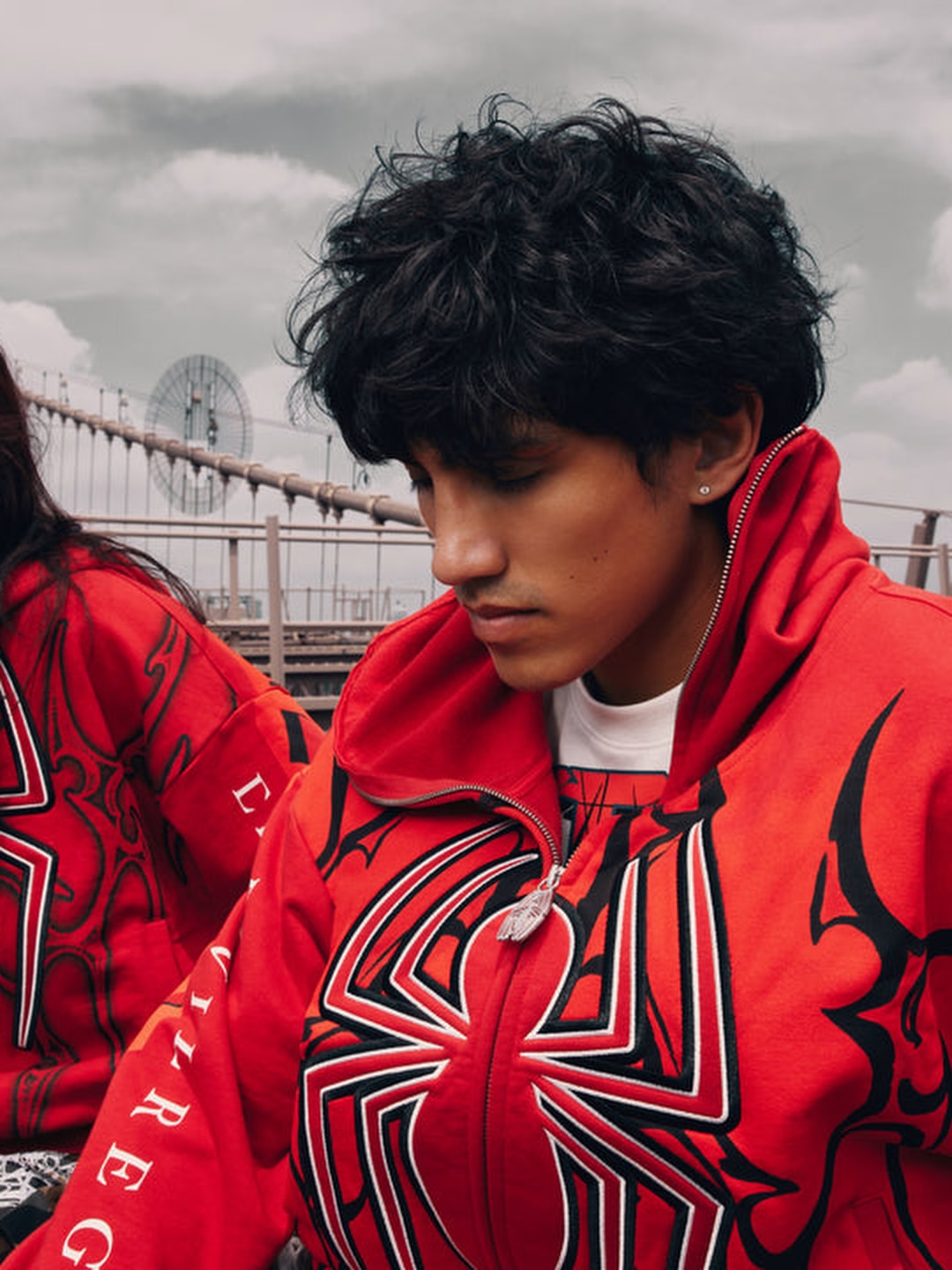 Cage Match Shiesty Zip Up Hoodie in E-Red