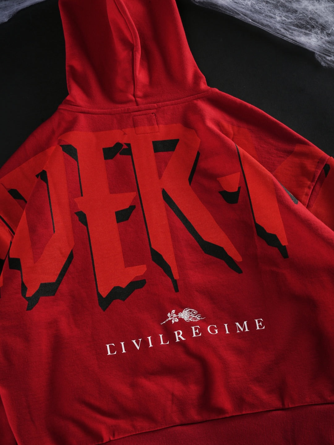 Cage Match Shiesty Zip Up Hoodie in E-Red