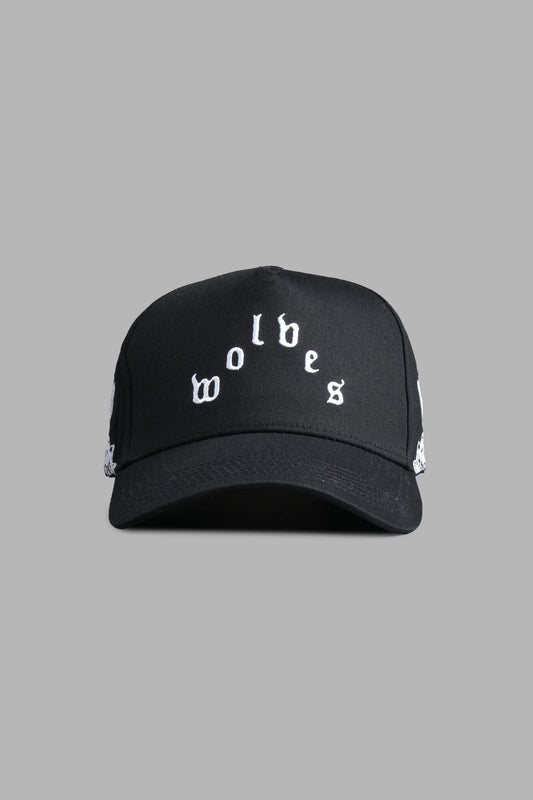 Surrounded Oni 5 Panel Hat in Black