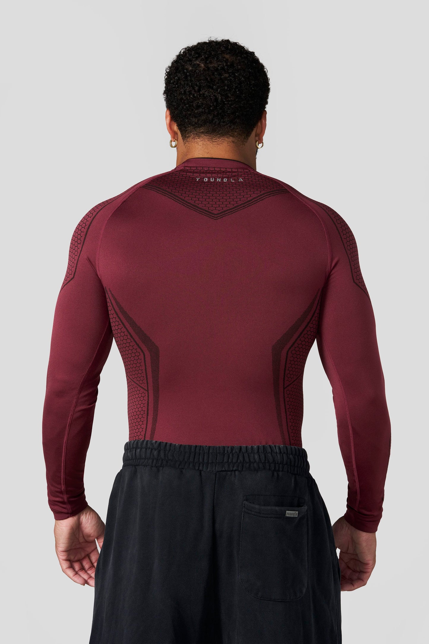 PRE-ORDEN: 8004 - Batman Compression Manga Larga | Burgundy