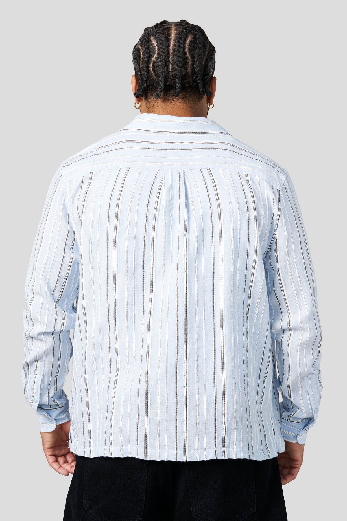 PRE-ORDEN: 8024 - Soho Stripe Shirts | Light Blue