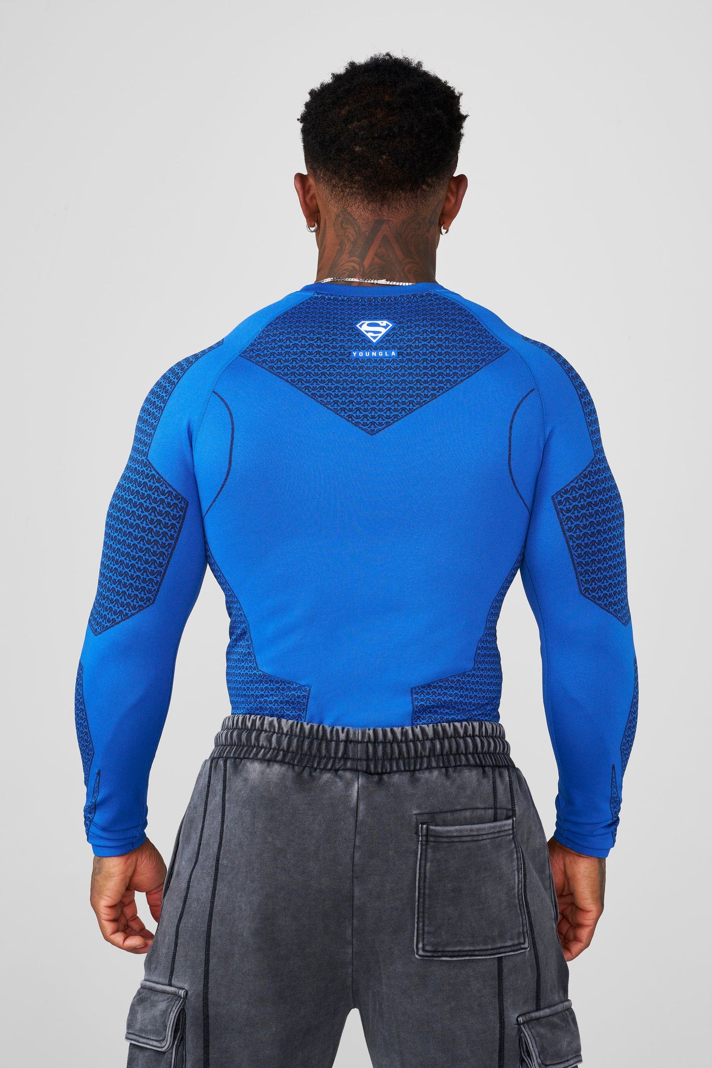 8066 - Superman Compression Longsleeve | Blue