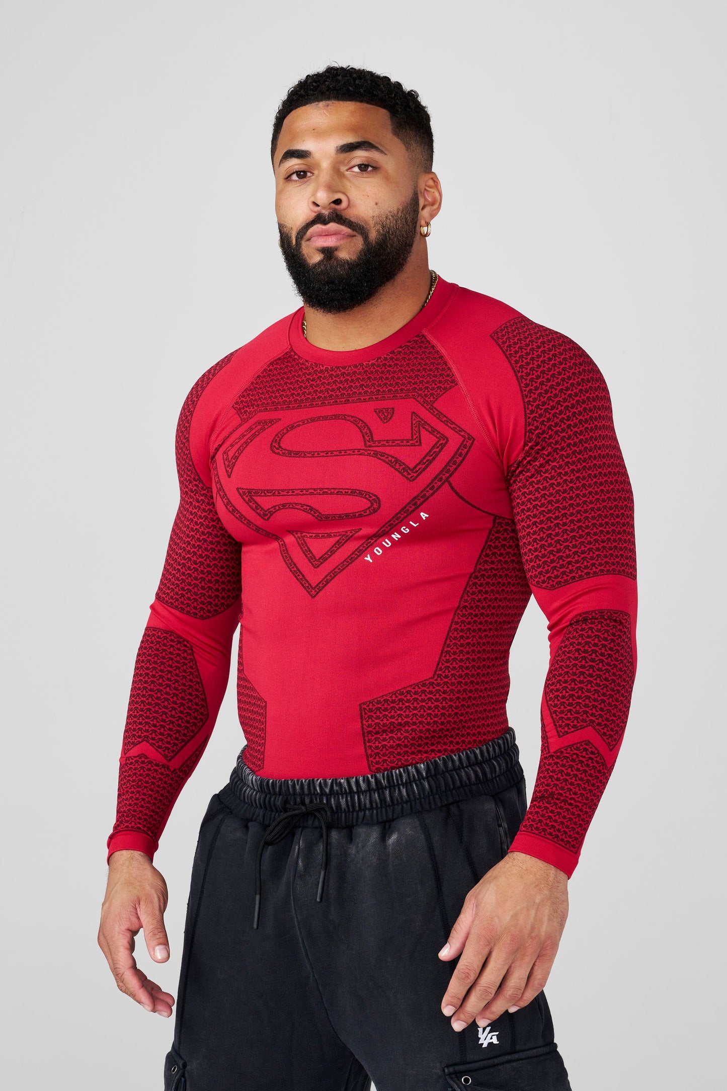 8066 - Superman Compression Longsleeve | Red