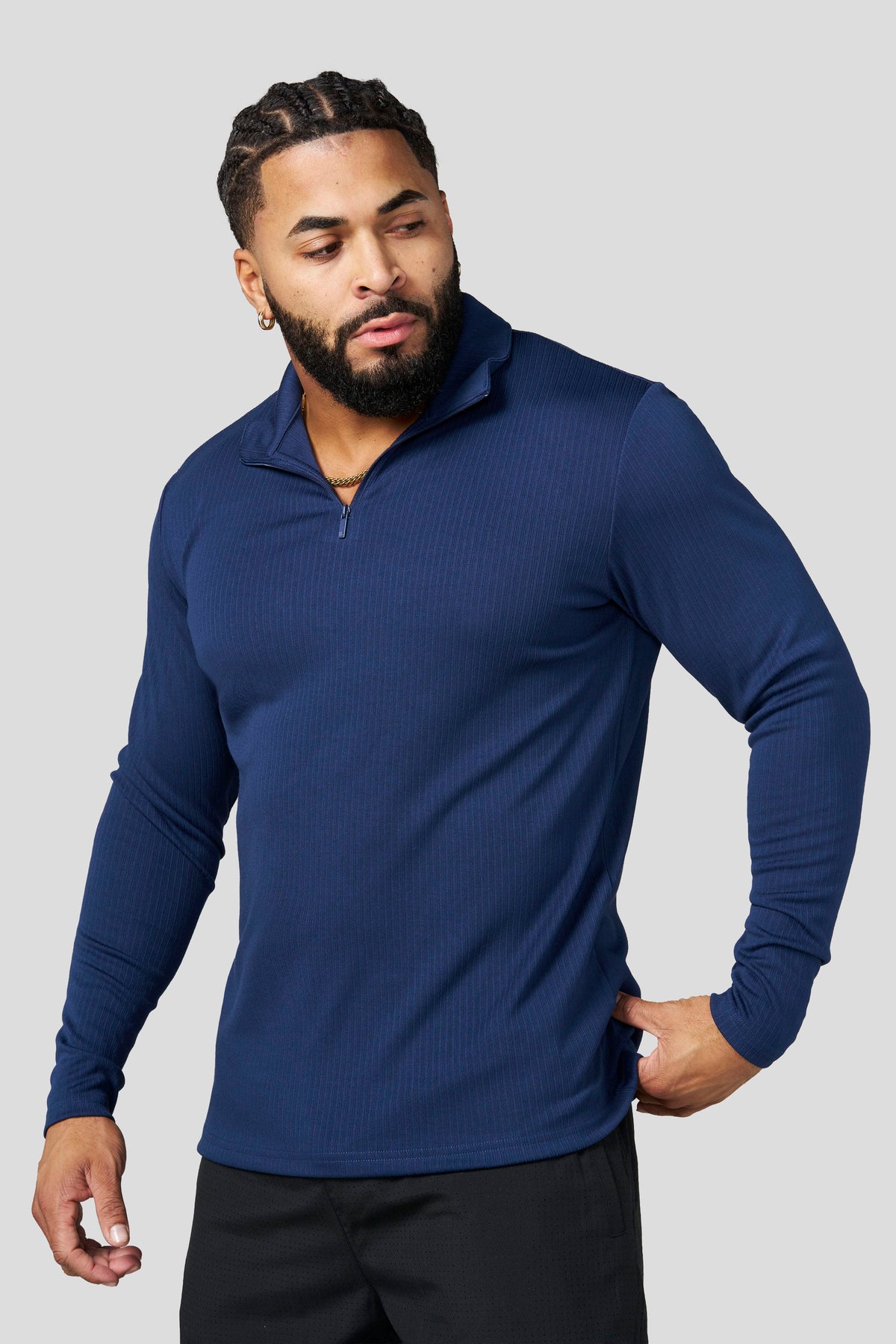 PRE-ORDEN: 8124 - Essential Quarter Zip | Navy