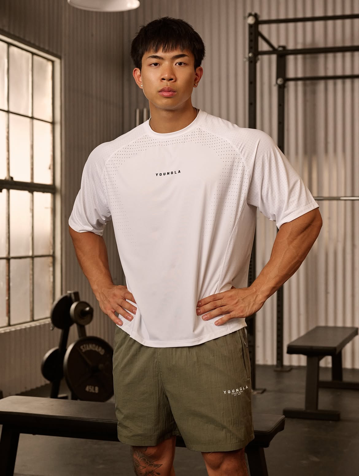 1072 - Training Series Washed Shorts | Olive