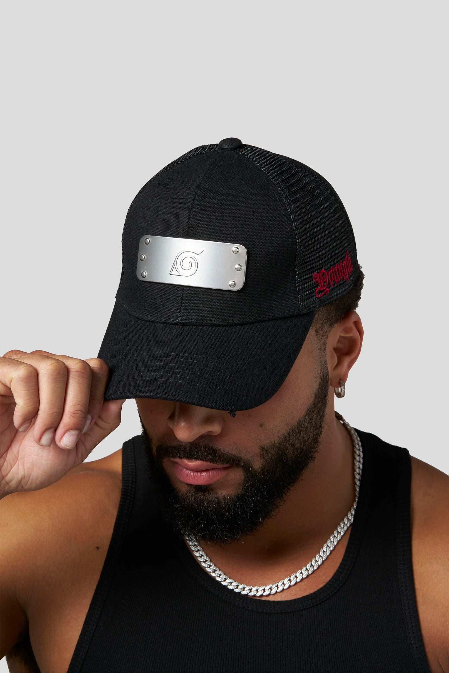 PRE-ORDEN: 9049 - Naruto Forehead Protector Hats | Black