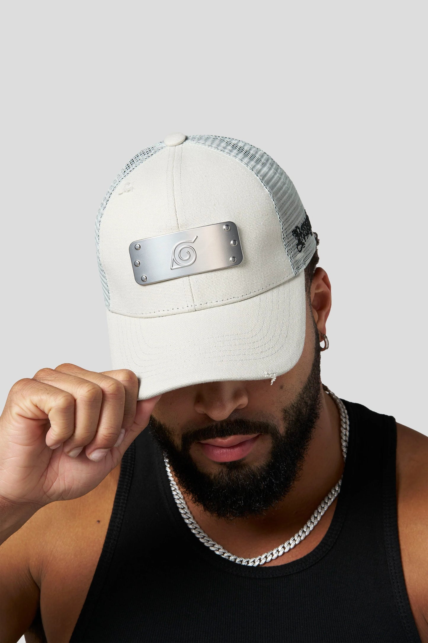 PRE-ORDEN: 9049 - Naruto Forehead Protector Hats | Grey