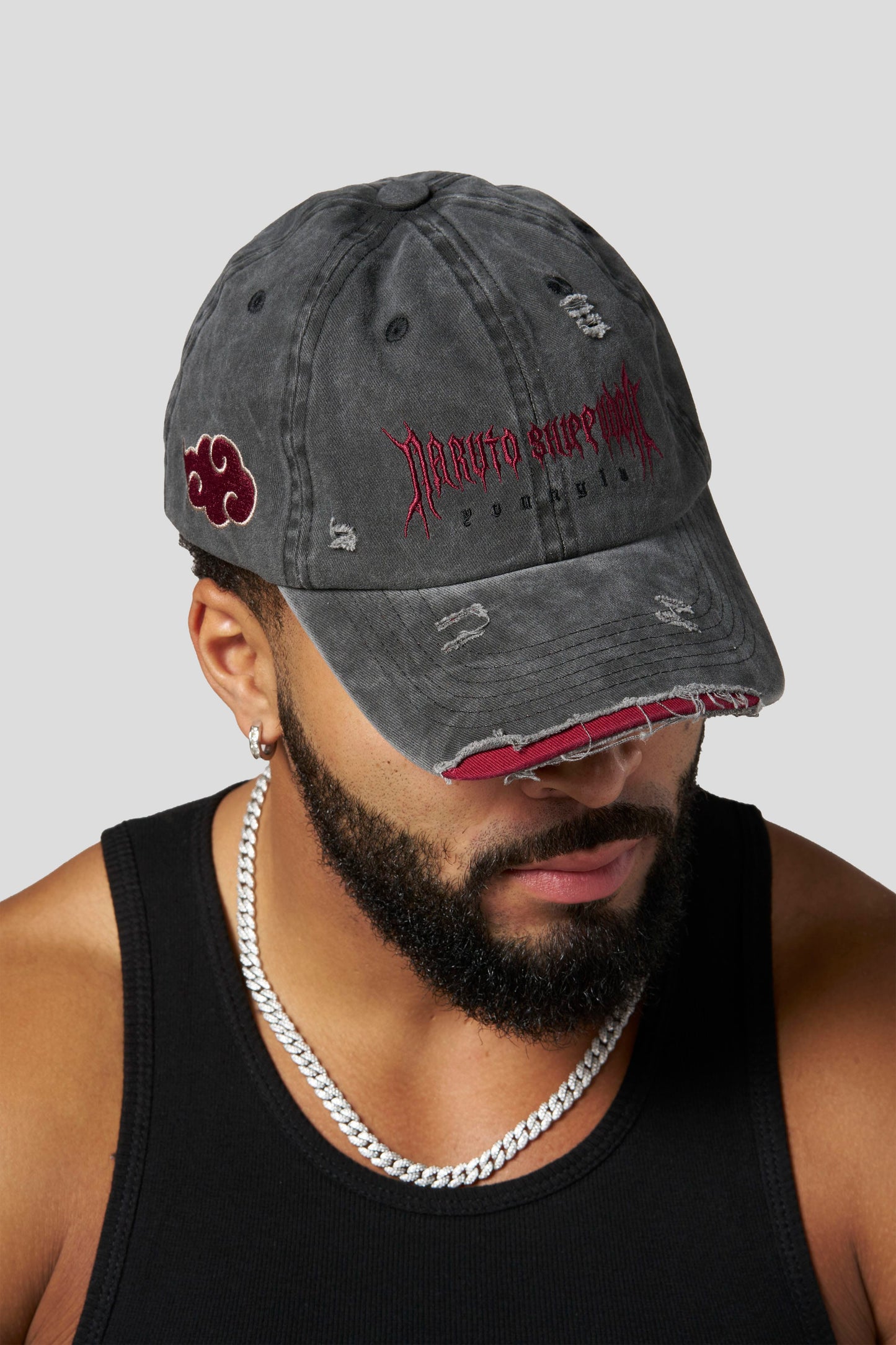 PRE-ORDEN: 9137 - Naruto Washed Dad Hat | Akatsuki Red
