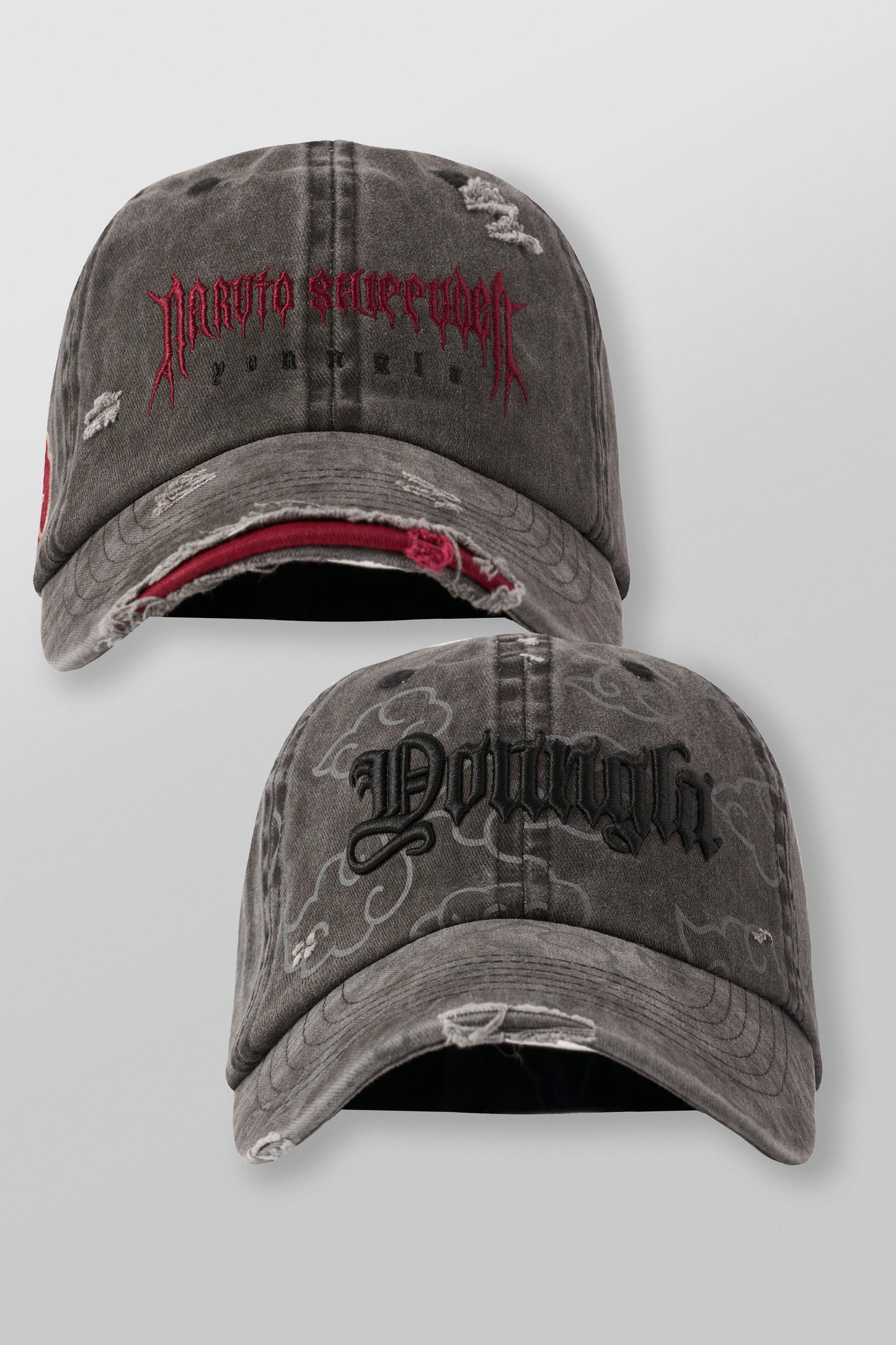 PRE-ORDEN: 9137 - Naruto Washed Dad Hat | Akatsuki Red