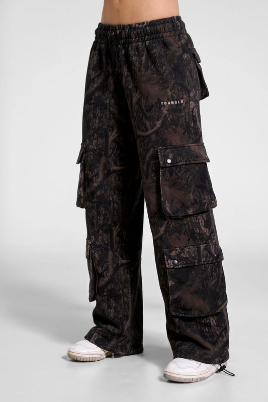 W251 Hunting Season Cargo Joggers | Black Camo