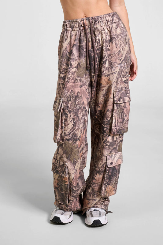 W251 Hunting Season Cargo Joggers | Green Camo