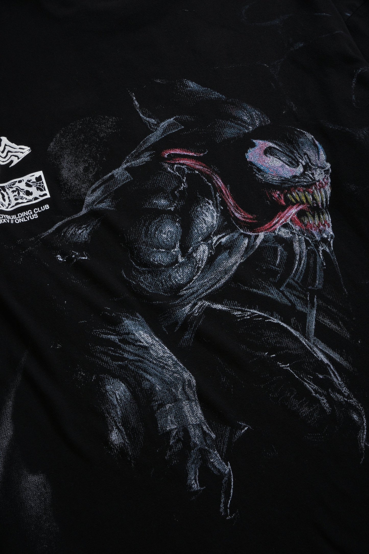 Venomous Side-By-Side Series Premium Oversized Tee | Black