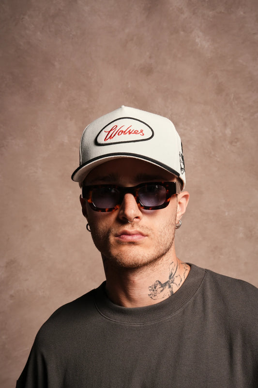 Mickey & The Wolf A Frame Snapback | Cream/Black