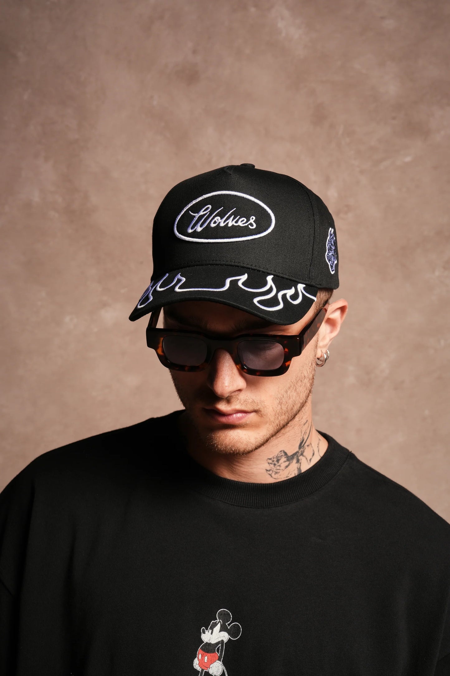 Big Bad Wolf 5 Panel Hat | Black