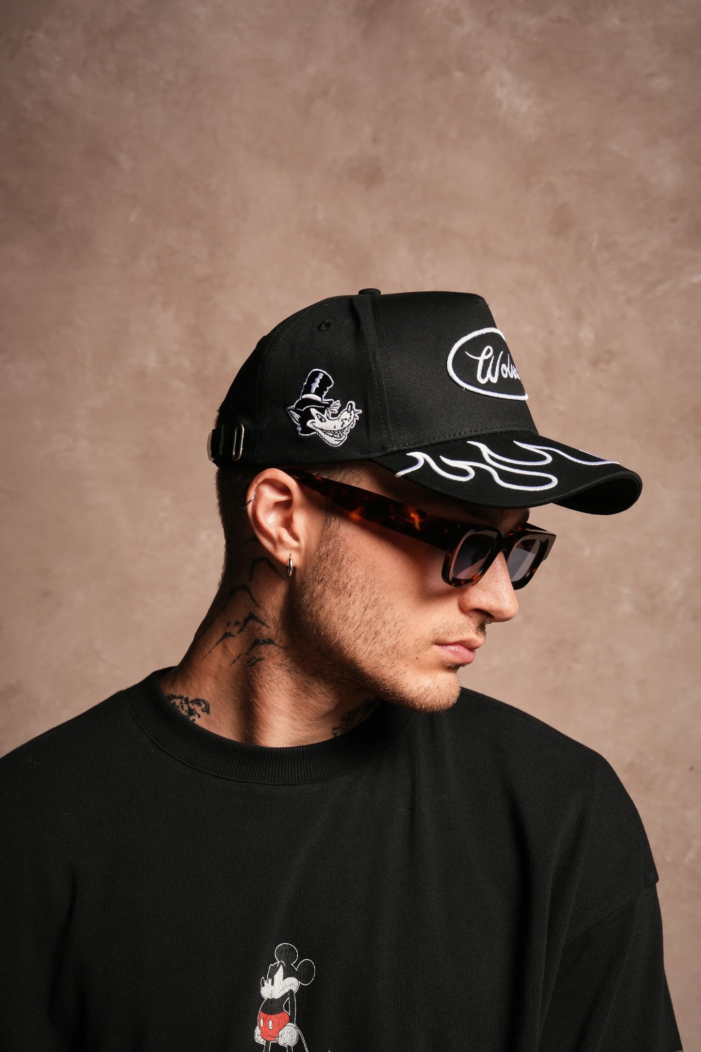 Big Bad Wolf 5 Panel Hat | Black