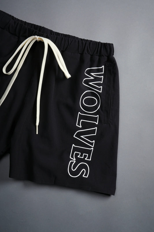 DS - Wolves Hardcore Compression Shorts in Black