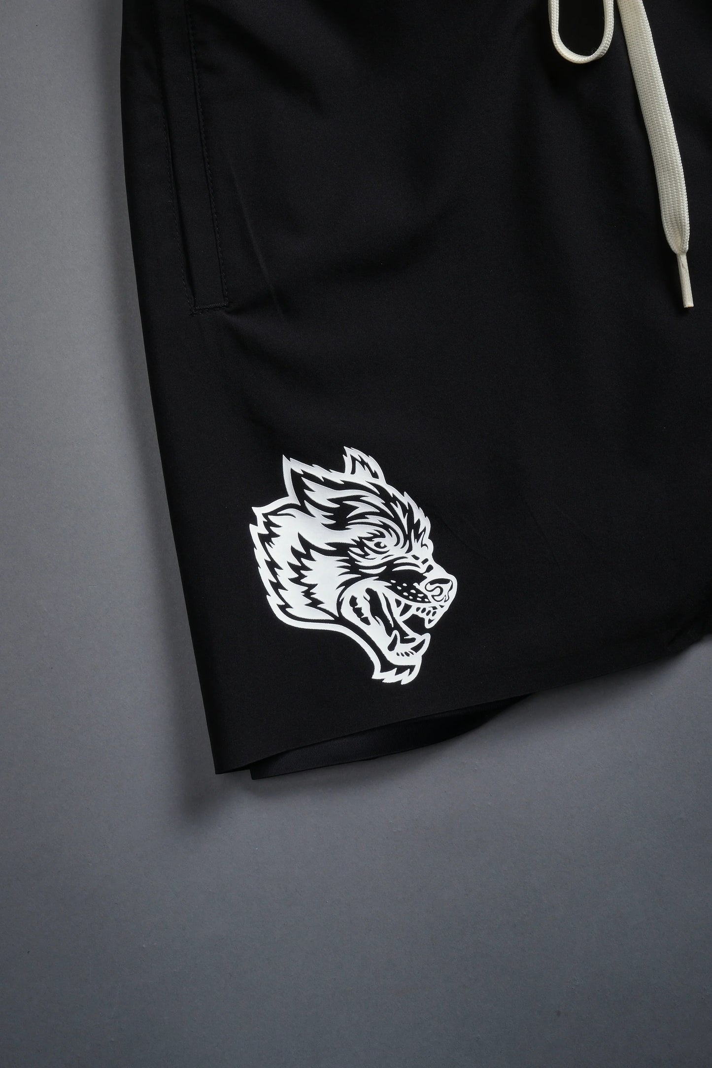 DS - Wolves Hardcore Compression Shorts in Black
