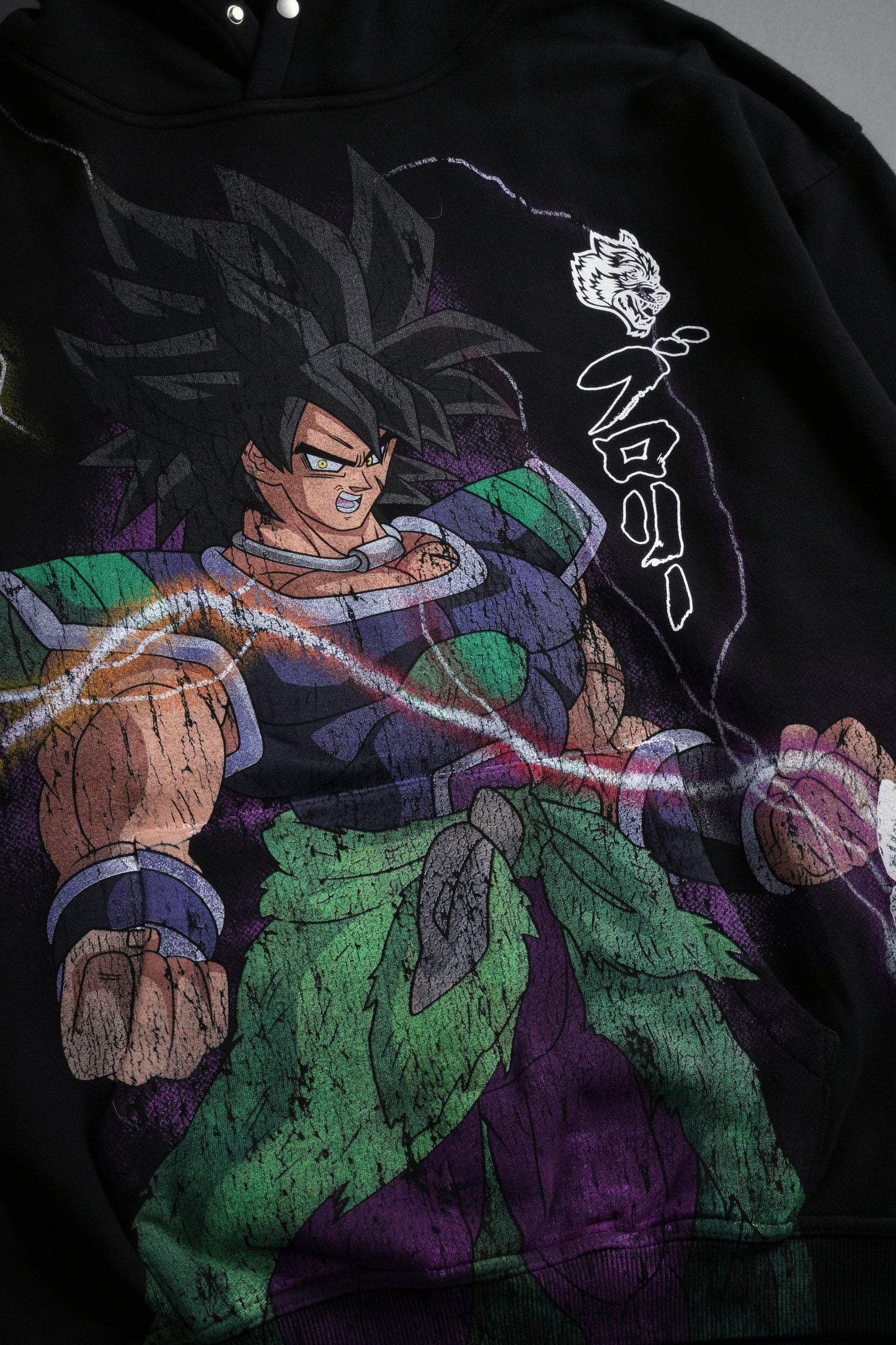 Broly "Side-By-Side" Pierce Hoodie in Black M