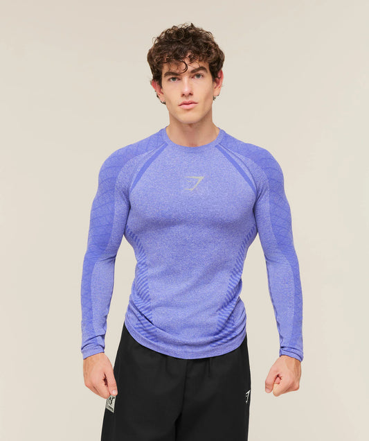 PRE-ORDEN: Devant Seamless Long Sleeve T-Shirt | Amethyst