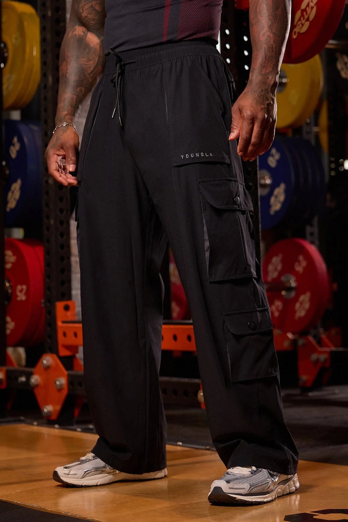 2023 - Baggy Gym Cargos | Black