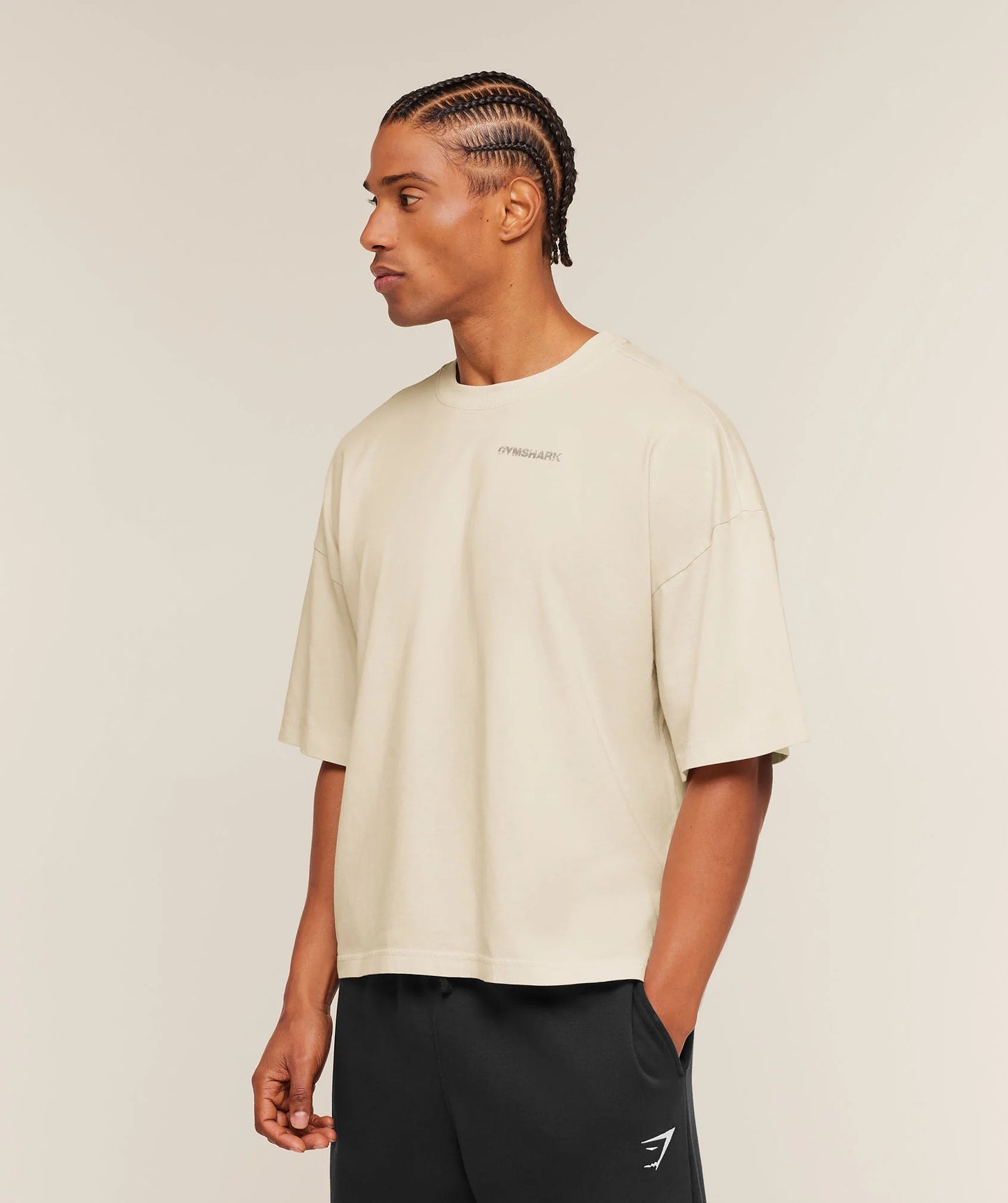 Accent Boxy T-Shirt | Tinted White