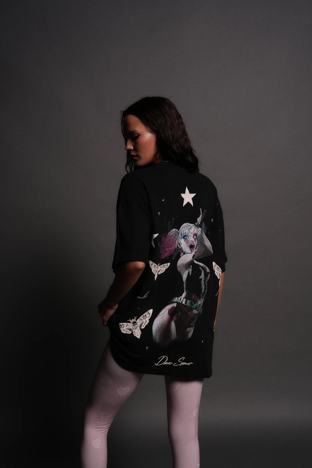 She's a Star Harly Queen Unisex "Premium" Oversized Tee in Black