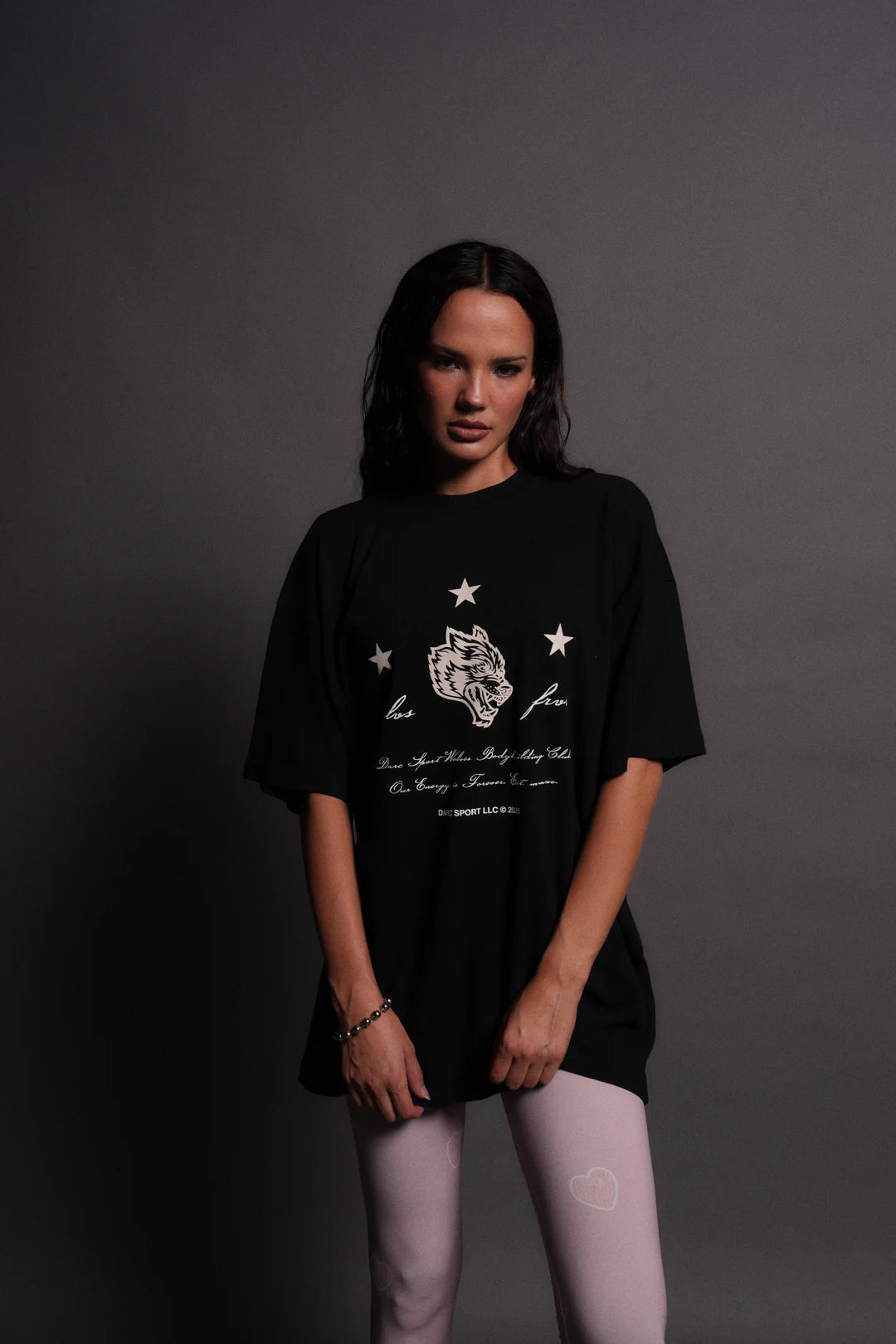 She's a Star Harly Queen Unisex "Premium" Oversized Tee in Black