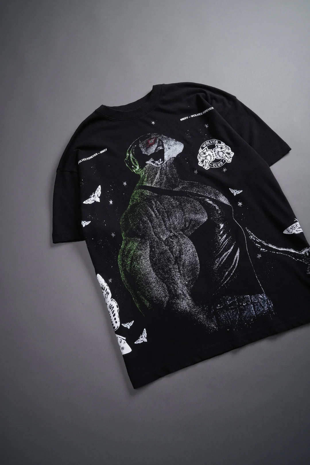 Bane "Side By Side" Oversized Tee in Black