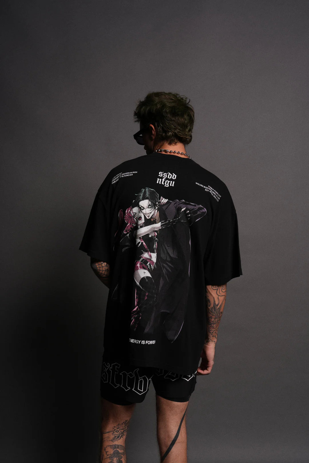 Them (Harley/Joker) Premium" Oversized Tee in Black